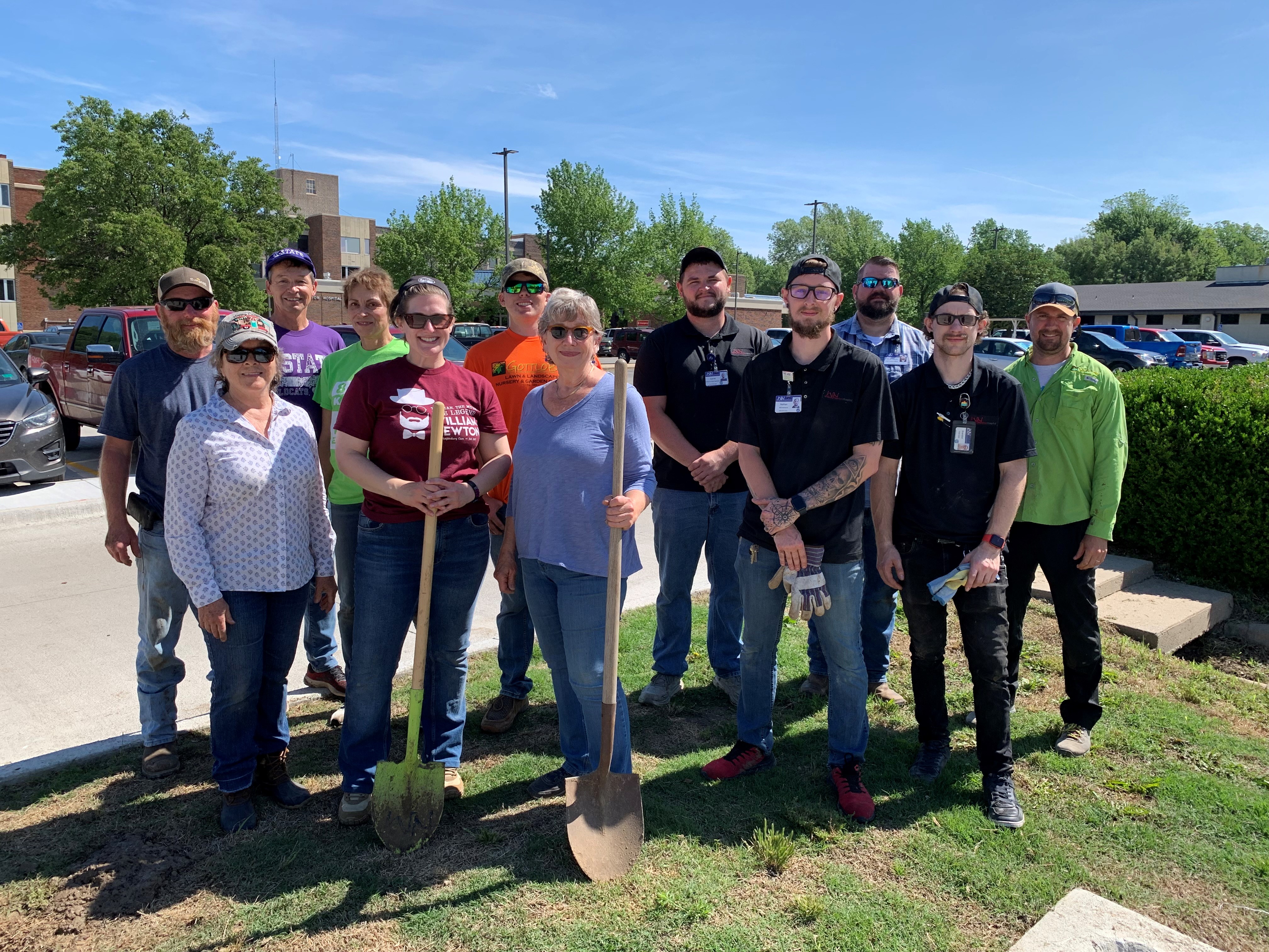 As part of an Arbor Day fundraiser, William Newton Healthcare Foundation donors supported the purchase and planting of 12 new trees for the renovated parking lot at William Newton Hospital in 2023.